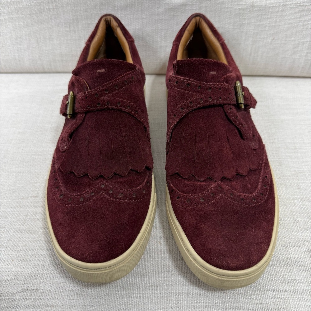 Frye Men's Deep Red Suede Loafers